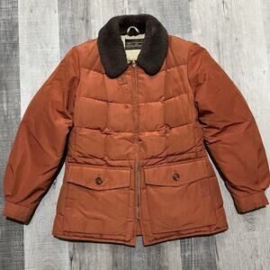 VTG Eddie Bauer 1970s Lady Yukon Down Jacket Women's Rust Orange Seattle